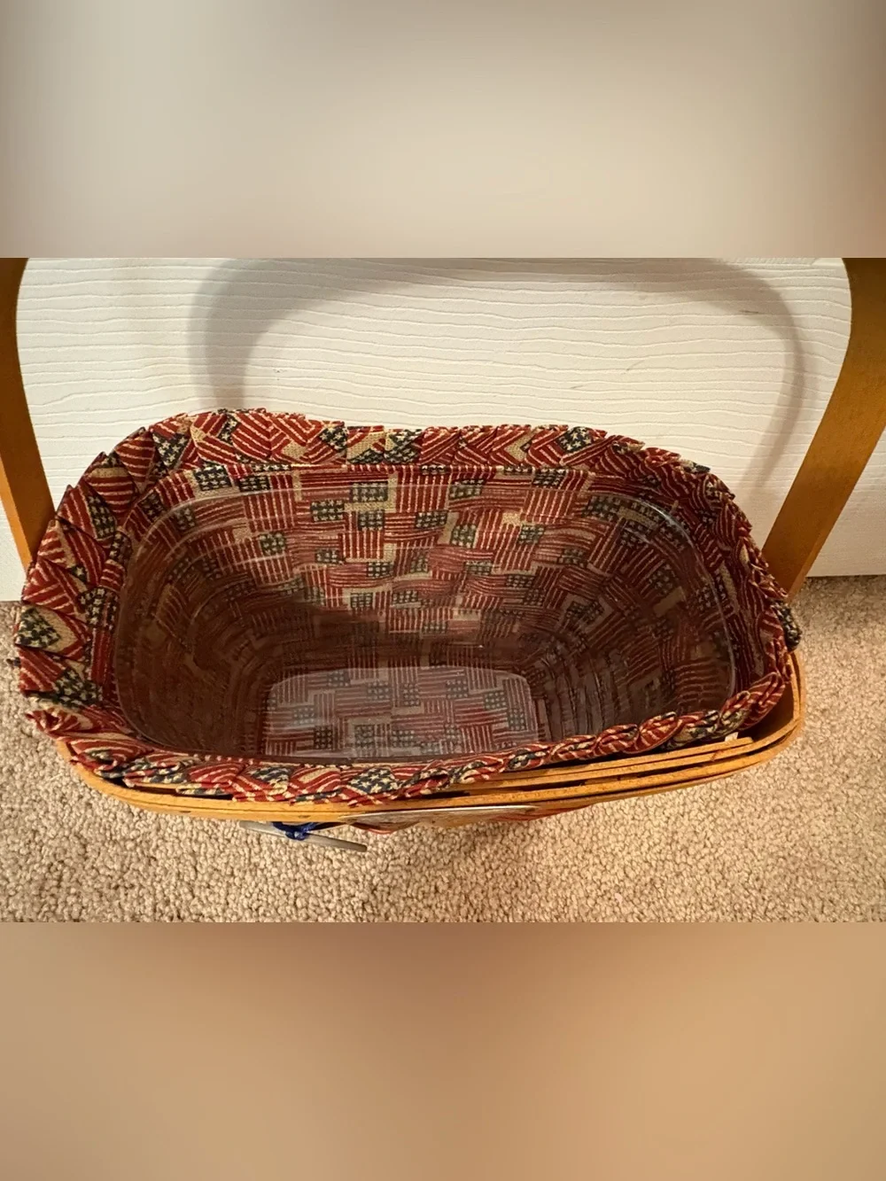 Longaberger Anniversary Flag Basket